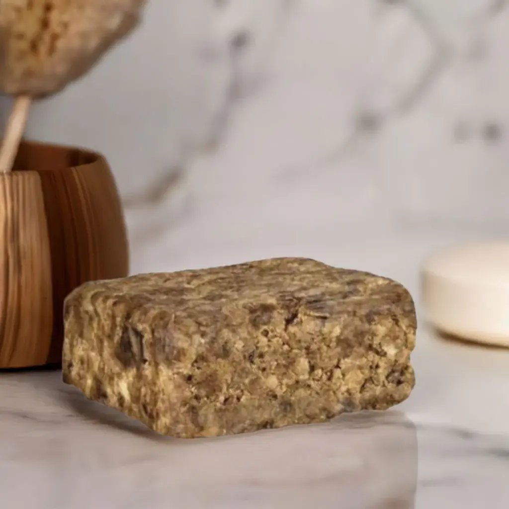 Authentic-Imported-Raw-African-Black-Soap-4-oz-Bar-Soap